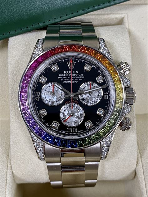 rolex daytona rainbow watch price in india|Rolex rainbow daytona original price.